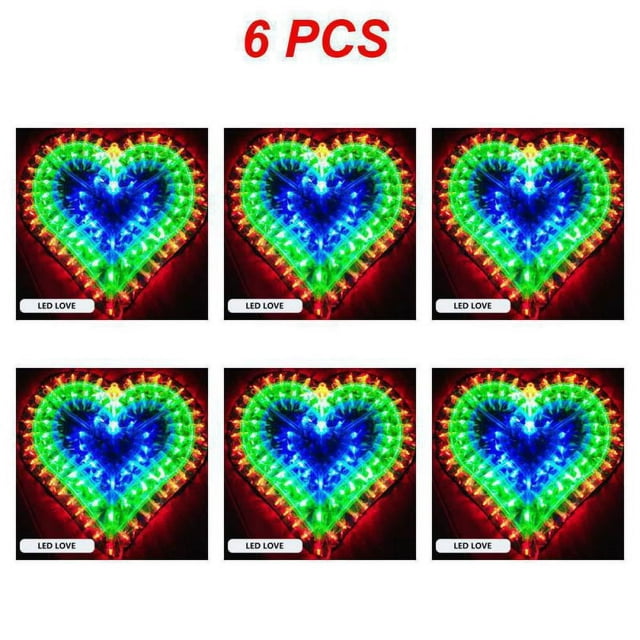 1~10PCS LED Decoration Light Peacock Love Five-pointed Star Atmosphere Lamp For Room Christmas Wedding Party Colorful Decorative