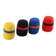 thumbnail image 6 of BIMZUC 4 Pcs High Density Foam Microphone Windscreen Soft Breathable Mic Cover for Studio KTV Random Color Universal Sponge Windshield 3.23 inches / 8.2 cm, 6 of 9