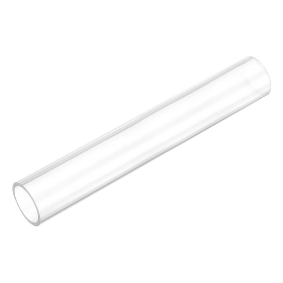 Uxcell Rigid Round Clear Tubing 20mm(13/16") ID x 24mm(15/16") OD x 0.5Ft(150mm) Length Plastic Tube