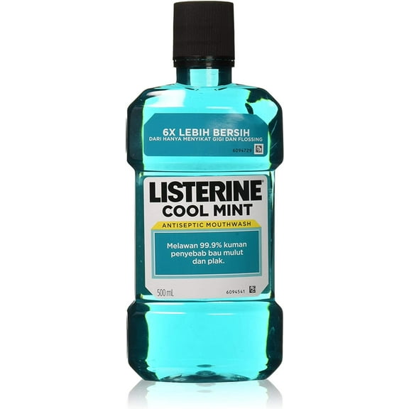 Cool Mint Listerine Antiseptic Mouthwash, 500 ml (Pack of 3), Listerine By Visit the Listerine Store
