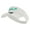 White, variant on Lucky Dublin Embroidered Cotton Twill Sun Visor - Khaki OSFM