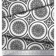 thumbnail image 3 of Soimoi Rayon Fabric Floral Mandala Print Fabric by the Yard 56 Inch Wide, 3 of 3