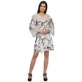 thumbnail image 3 of Moomaya Peignoir Court en Coton Imprimé Léger pour Femmes, 3 of 6