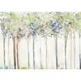 thumbnail image 2 of Pearce, Allison 14x11 White Modern Wood Framed Museum Art Print Titled - Indigo Ink Trees, 2 of 4