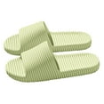 thumbnail image 1 of MIASHUI Summer Bathroom Slippers for Womens Casual Comfortable Slides Sandals,Green,6, 1 of 4