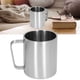 thumbnail image 4 of Taza De Acero Inoxidable, Diseño Ergonómico Diseño De Textura Taza De Café De Acero Inoxidable Fácil De Limpiar Para El Hogar Para Uso En Exteriores, 4 of 7