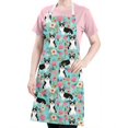 thumbnail image 5 of Corgi Dog and Flowers Apron-Garden Aprons for Women with Pockets-Cotton Linen Waterproof Kitchen Cooking Gardening Aprons Adjustable for Kitchen,Cooking,BBQ and Salon 33x27 Inch, 5 of 7