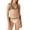 Light Apricot, variant on Relleciga Women's Ruffle Triangle Bikini Top with Bottom String Halter Two Piece Bathing Suits