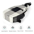thumbnail image 5 of Full Print Chest Bag 8×15in Outer Large Bag On Both Sides Of Mesh Bag Inside Pocket Design Sponge Pad Shoulder Strap White Buffalo Plaid Check Tartan Scotland_1, 5 of 8