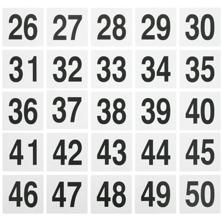

25Pcs Restaurant Table Numbers Tent Table Numbers Seating Reserved Signs for Guests