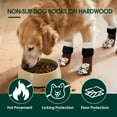 thumbnail image 5 of Kuoser Non-Slip Dog Socks for Hardwood Floors & Hot Pavement, Adjustable Pet Socks to Stop Licking and Slipping, Brown, L, 5 of 8