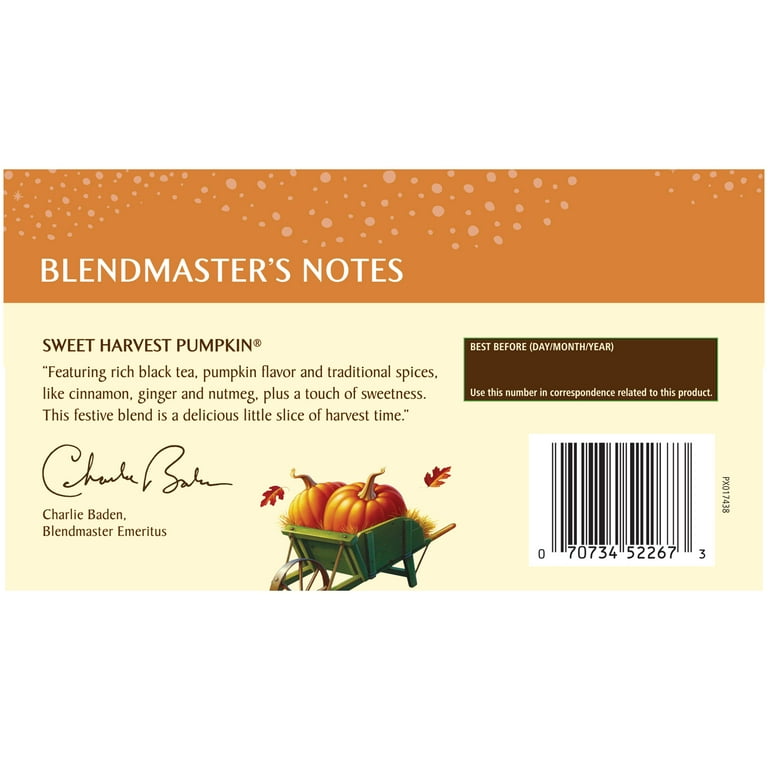 Celestial Seasonings Spice Fall Sweet Harvest Pumpkin Black Tea