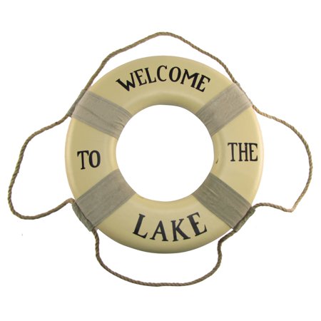 Welcome To The Lake Life Preserver Saver Ring Sign Cabin ...