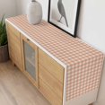 thumbnail image 6 of Peach Pink Plaid Table Runner Gingham Checked Minimalist Modern Tablerunners 13 x 36 Inch, Table Decorations Tabletop Scarf for Summer Gathering Holiday Farmhouse Kitchen Dining Decor, 6 of 8