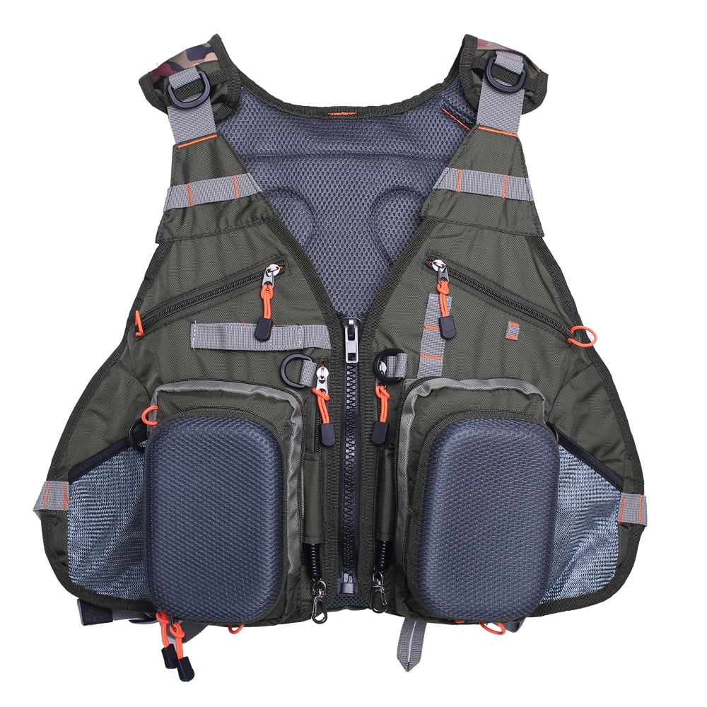 Fly Fishing Vest Pack For Men Adjustable Size Breathable Mutil-Pocket Vest 