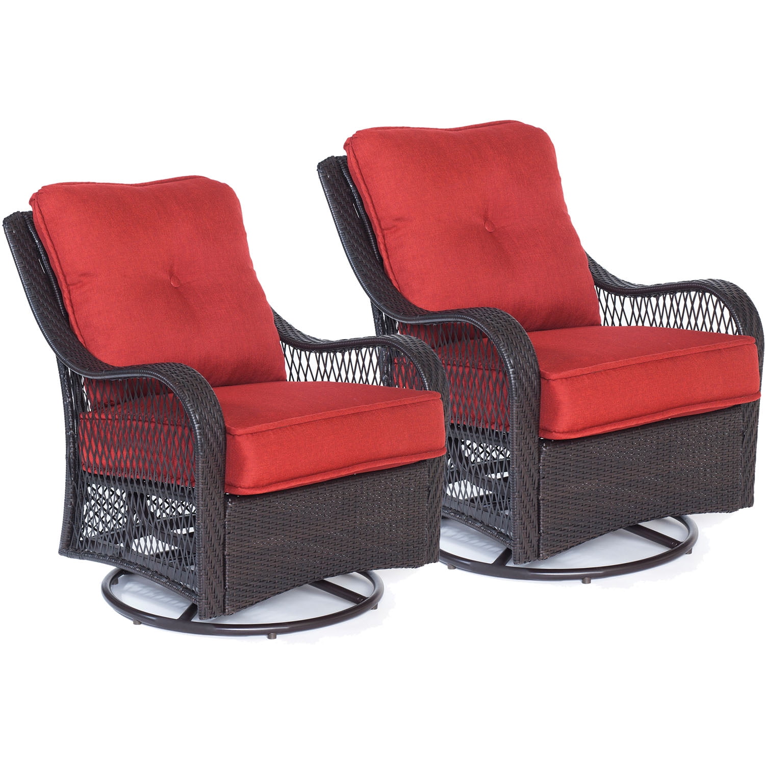 Hanover Orleans Outdoor Swivel Rocking Lounge Chairs - Walmart.com