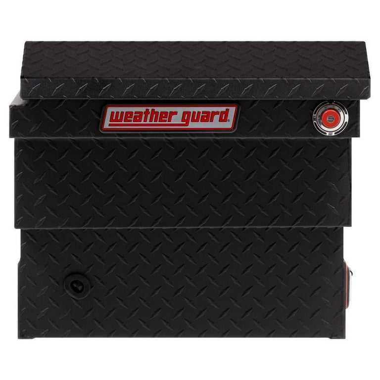 Weather Guard Saddle Truck Tool Box Aluminum Low Profile Textured