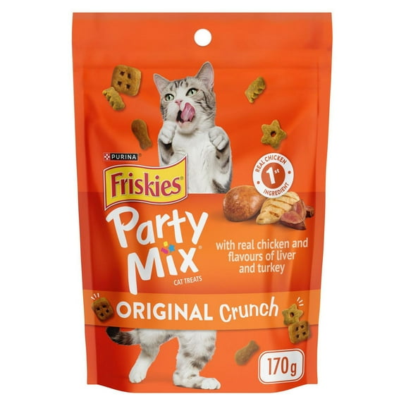 Friskies Party Mix Original Crunch, Cat Treats 170g