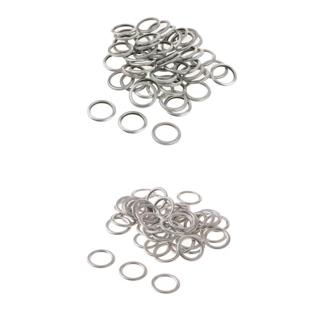 Juntas de tapón de drenaje de aceite Baoblaze 50 14 Mm Arandelas de tapón de drenaje D