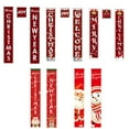thumbnail image 5 of D-GROEE Outdoor Christmas Decorations for Home Red Black Grid Couplet Porch - Rustic Xmas Banners for Indoor Outside Front Door Living Room Kitchen Wall Party, 5 of 7