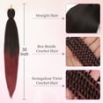thumbnail image 2 of Products for Natural Braiding Hair Pre Stretched  Box Braid Crochet Hair Extensions 30 inch 8 Packs (1B/BG), 2 of 6