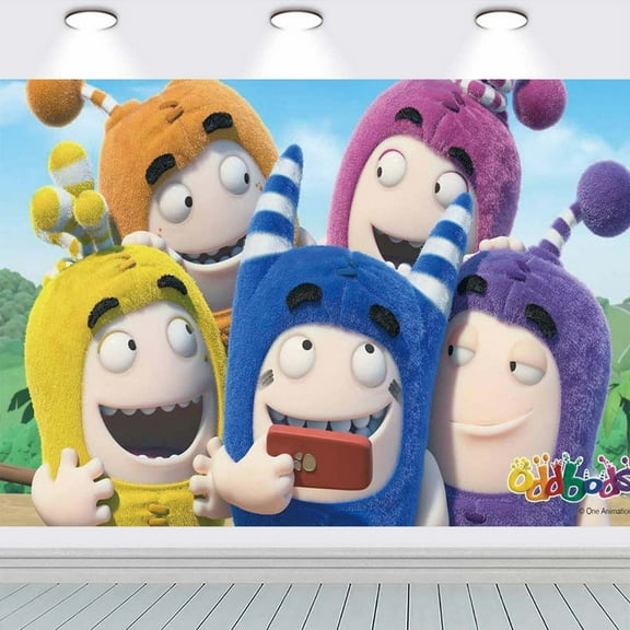 Oddbods Poster Backdrop Banner Party Supplies Birthday Decorations Background for Photography Taspestry