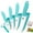 Blue, variant on Ceramic Knife Set Kitchen Knives for Household Fruit Knives with Sheath 6" Bread Knife 5" Utility Knife 4" Fruit Knife 3" Paring Knife + One Peeler