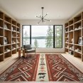 thumbnail image 2 of ODIKA 9'x12' Washable Area Rug Non-Shedding, Easy Care Border Livingroom Neutral Cabin Motif Large Southwestern Wildlife Playful for Master Suite, California King, Under Bed, 2 of 7