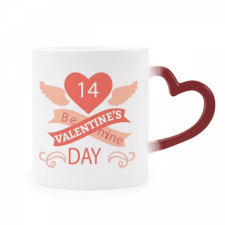 

Red Valentine s Day Be Mine Heat Sensitive Mug Red Color Changing Stoneware Cup
