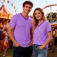 thumbnail image 5 of CONZONE Carnival Men's T-Shirts Short Sleeve T Shirts for Men Casual Crew Neck Striped Lightweight Tees Soft Cozy Athletic Tops, 5 of 8