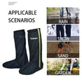 thumbnail image 4 of Bota de lluvia Botas de lluvia impermeables, funda para zapatos, polainas ligeras y reutilizables para la nieve, desierto, con reflector para jardinería, deportes al aire libre Irfora Bota de lluvia, 4 of 7