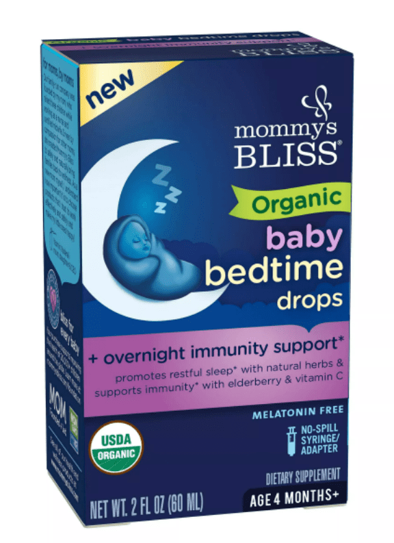 Mommy's Bliss Organic Baby Bedtime Drops + Overnight Immunity Support, 2 Fl Oz