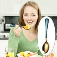 thumbnail image 4 of RnemiTe-amo Deals！Dinner Forks Cutlery Set 5-piece Stainless Steel Cutlery Set Knife Spoon And Fork Set Cutlery Set Mirror Polished Smooth Edges Hand Wash Recommended, 4 of 7