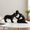 thumbnail image 4 of Usloyux Dog Figurines Decor, 3D Printed Dog Statues Memorial Gifts, Pet Lover Home Decor For Living Room Bedroom Office Shelf Display, Dog Themed Collectible Decorations, 4 of 6