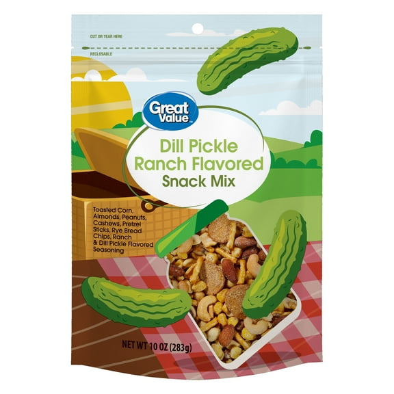Great Value Dill Pickle Ranch Snack Mix, 10oz