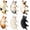 6 Cat, variant on Cat Refrigerator Magnets, 6 Lying Cat Fridge Magnets Cute, Mini Kawaii Decorative Magnet for Home Kitchen with Strong Magnetic, Funny/Novelty Chubby Kitten Refrigerator Magnets