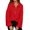 Red, variant on Vedolay Womens Sweaters Womens 2023 Fall Casual Long Sleeve Crew Neck Ribbed Knit Pullover Sweater,Khaki XL