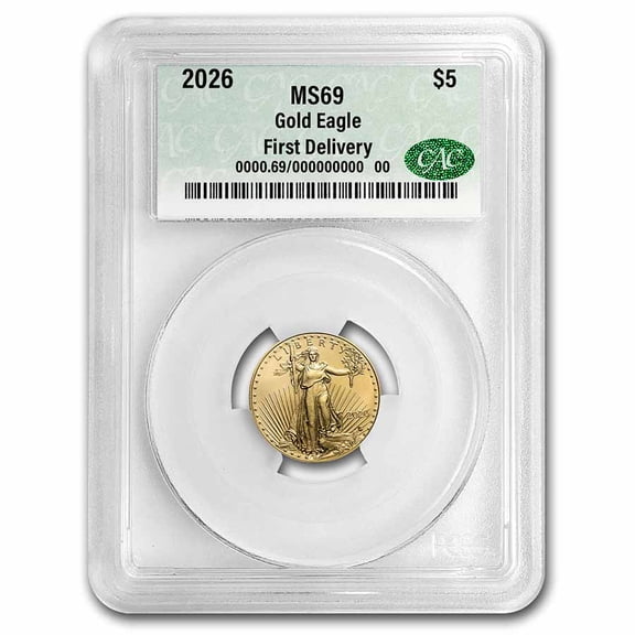 2026 1/10 oz American Gold Eagle MS-69 CAC (First Delivery)