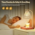 thumbnail image 3 of Candle warmer lamp as a Present with Timer & Dimmer,Electric Candle Melter Top Melting, Crystal Glass Candle Heater Lamp for Scented Wax with 2 Bulbs (Black), 3 of 7