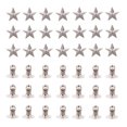 thumbnail image 1 of 100pcs Garment Star Shaped Rivets Studs Decorations Clothing Accessories, 1 of 6
