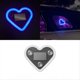 thumbnail image 3 of Luz Ambiental LED para Coche, Diseño de Corazón Solar, Neón para Ventana Triangular o Trasera, Luz Azul., 3 of 5