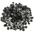 thumbnail image 1 of ORDDIART 100 Sets Durable Design Round Black Zinc Alloy Furniture Fastening Connector for DIY Enthusiasts, 1 of 8