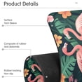thumbnail image 4 of Yayeee Faucet Mat for Kitchen Sink 14.7" Diatomite Long Splash Guard Pad, Flamingo Leaves Pattern, 2 Pack, 4 of 7