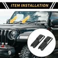 thumbnail image 2 of Cubierta del Trim de Bisagra del Capó del Motor para Jeep Wrangler JL JLU Sport Sahara Rubicon 2018-2022, 2 of 6
