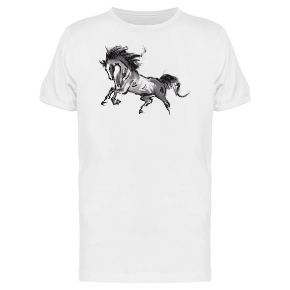 Oriental Painting Of A Horse Tee Men's -Image by Shutterstock