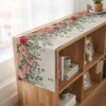 thumbnail image 6 of Table Runners 70 Inches Long Dress Scarves, Watercolor Roses Farmhouse Coffee/Dining/Kitchen Table Decor, Holiday Table Runner, Spring Flowers Leaves Butterflies Beige 13x70 Inch, 6 of 9