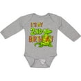 thumbnail image 3 of Inktastic It's My 2nd Birthday with Cute Green Alligator Boys or Girls Long Sleeve Baby Bodysuit, 3 of 5