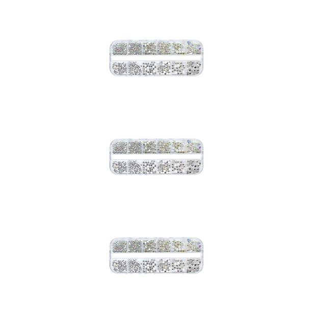 Qarigey Micro cuentas para uñas, diamantes de imitación de cristal redondos, suministros de bricolaje, diamantes de imitación ABCrystal Type1 NO1