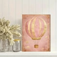 thumbnail image 2 of Pink Gold Hot Air Balloon Canvas Wall Art， Perfect for Living Room， Bedroom， Nursery， Office and Hallway Decoration., 2 of 8