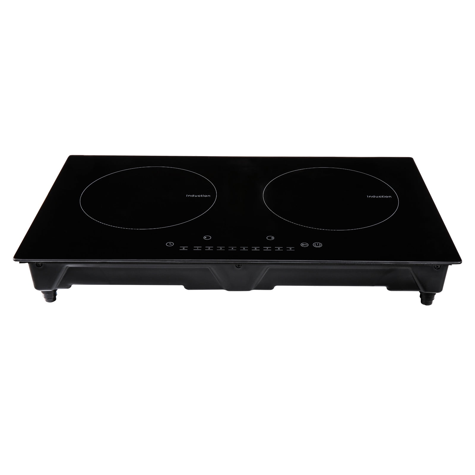 KFFKFF 2 Burners Ceramic Glass Stove Top Touch Control 24 inch Electric Cooktop